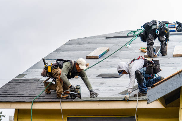 Professional Metal Roofing technician working in Lake, MI